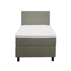 Boxspring Liv egaal - groen - 90x200 cm - ronde poot