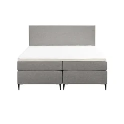 Boxspring Liv egaal - lichtgrijs - 180x200 cm - slanke poot