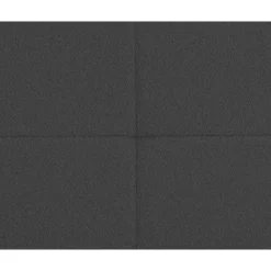 Boxspring Liv geblokt - antraciet - 90x200 cm - vierkante poot