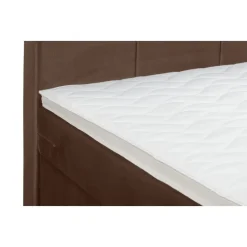 Boxspring Liv geblokt - bruin - 120x200 cm - slanke poot