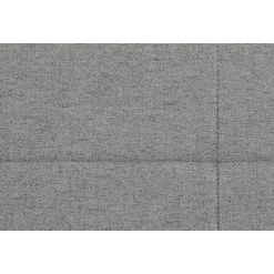 Boxspring Liv geblokt - lichtgrijs - 90x200 cm - ronde poot