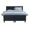 Boxspring Liv geruit - blauw - 180x200 cm - vierkante poot