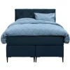 Boxspring Liv geruit - blauw - 120x200 cm - slanke poot