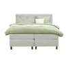 Boxspring Liv geruit - ecru - 180x200 cm - ronde poot