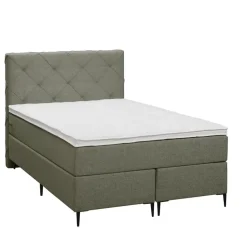 Boxspring Liv geruit - groen - 120x200 cm - slanke poot