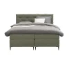 Boxspring Liv geruit - groen - 180x200 cm - slanke poot