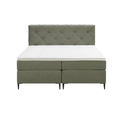 Boxspring Liv geruit - groen - 180x200 cm - slanke poot