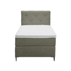 Boxspring Liv geruit - groen - 90x200 cm - slanke poot