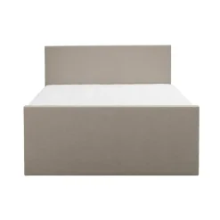 Boxspring met opbergruimte en voetbord Liv egaal - beige - 160x200cm