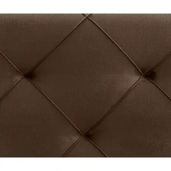 Boxspring met opbergruimte en voetbord Liv geruit - bruin - 180x200cm