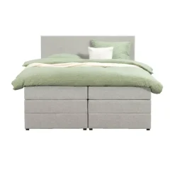 Boxspring met opbergruimte Liv egaal - ecru - 180x200 cm
