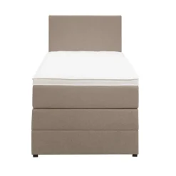 Boxspring met opbergruimte Liv egaal - beige - 90x200 cm
