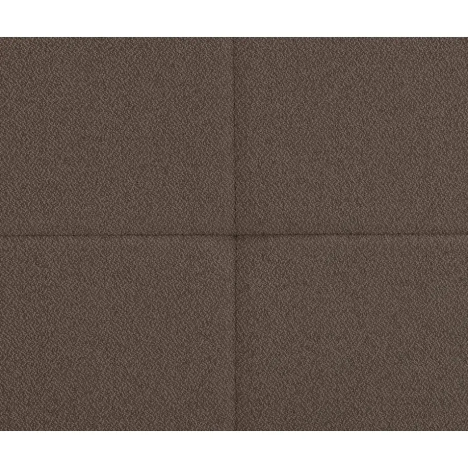 Boxspring met opbergruimte en voetbord Liv geblokt - donkerbruin - 120x200cm