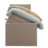 Boxspring met opbergruimte en voetbord Liv egaal - beige - 90x200cm