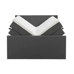 Boxspring met opbergruimte en voetbord Liv egaal - antraciet - 180x200cm