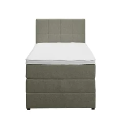 Boxspring met opbergruimte Liv geblokt - groen - 90x200 cm