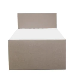 Boxspring met opbergruimte en voetbord Liv egaal - beige - 120x200cm