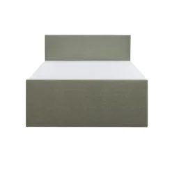 Boxspring met voetbord Liv egaal - groen - 140x200 cm - vierkante poot