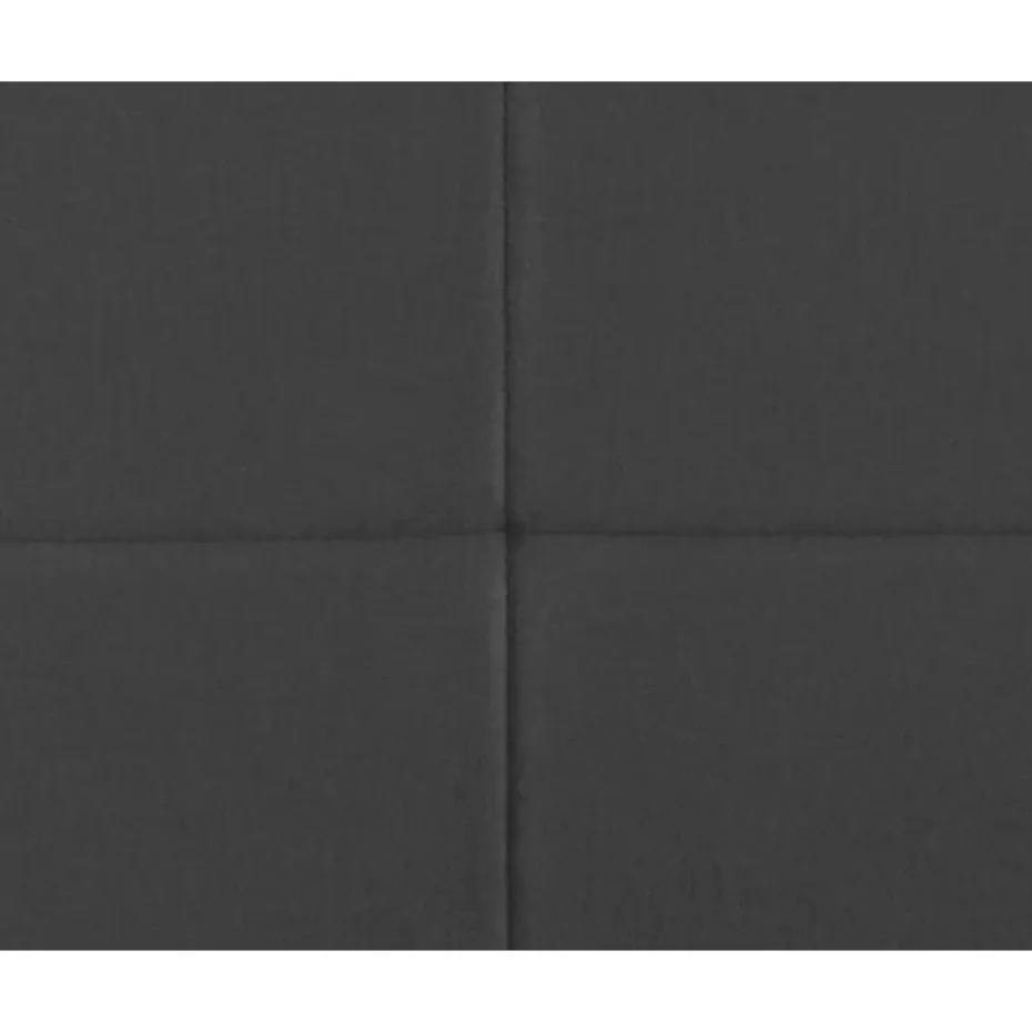 Boxspring met voetbord Liv geblokt - grijs - 160x200 cm - vierkante poot