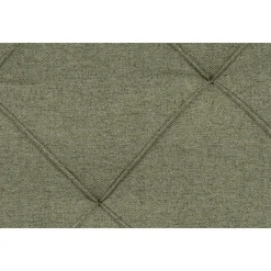 Boxspring met voetbord Liv geruit - groen - 140x200 cm - vierkante poot