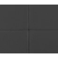 Boxspring met voetbord Liv geblokt - grijs - 120x200 cm - ronde poot