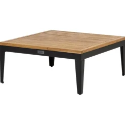 BRACCIANO - Loungeset 4-zits met ottomaan - Lichtbeige - Acaciahout