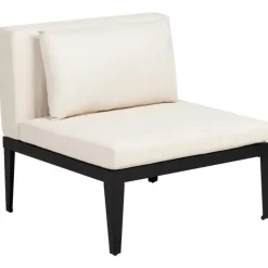 BRACCIANO - Loungeset 4-zits met ottomaan - Lichtbeige - Acaciahout