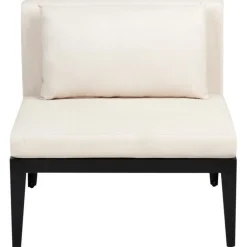 BRACCIANO - Loungeset 4-zits ottomaan - Lichtbeige - Acaciahout