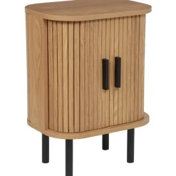 BRADLEY - Nachtkastje - Lichthout/Zwart - MDF