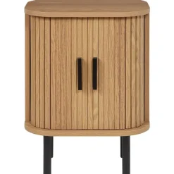 BRADLEY - Nachtkastje - Lichthout/Zwart - MDF