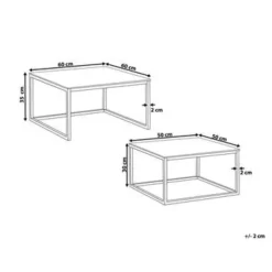 BREA - Salontafel - Wit - Veiligheidsglas