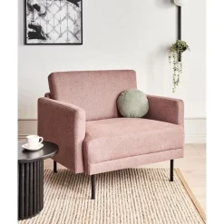 BREDA - Fauteuil - Roze - Polyester