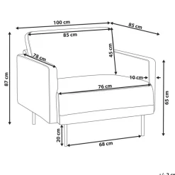BREDA - Fauteuil - Roze - Polyester