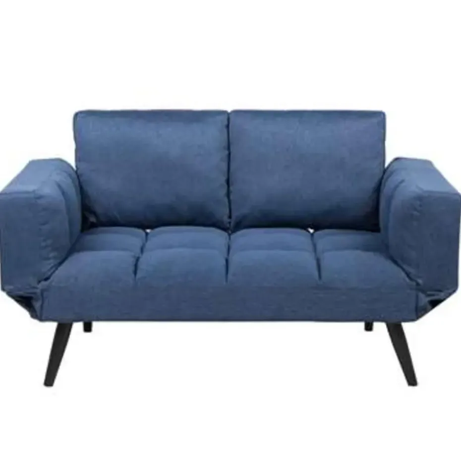 BREKKE - Slaapbank - Blauw - Polyester