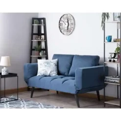 BREKKE - Slaapbank - Blauw - Polyester