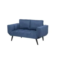 BREKKE - Slaapbank - Blauw - Polyester