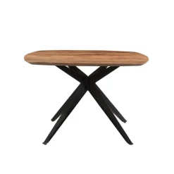 Brix - Eetkamertafel Brix Bjorn - Eettafel- 120cm - Mangohout - Bruin