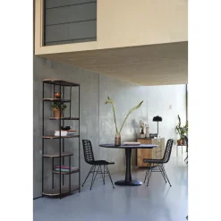 Brix - Kabinetkast Milou - 84x190cm - Marmer en Gecoat Staal - Bruin