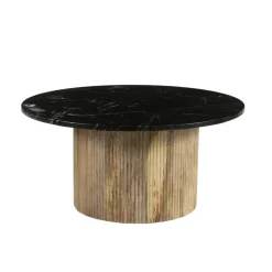 Brix - Salontafel Nova - Mangohout Marmer - 70x70x36