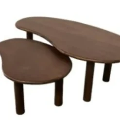 Brix - Salontafels - Brix Nubi Brown Set of 2 - Bruin