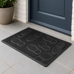 Brumag Deurmat - antislip met noppen - zart - 60 x 40 cm