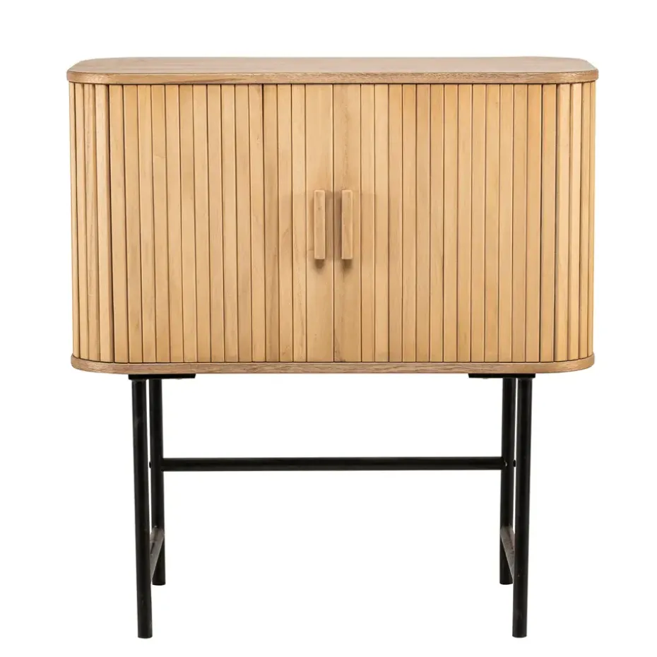 Buffet 2 deuren van hout en metaal