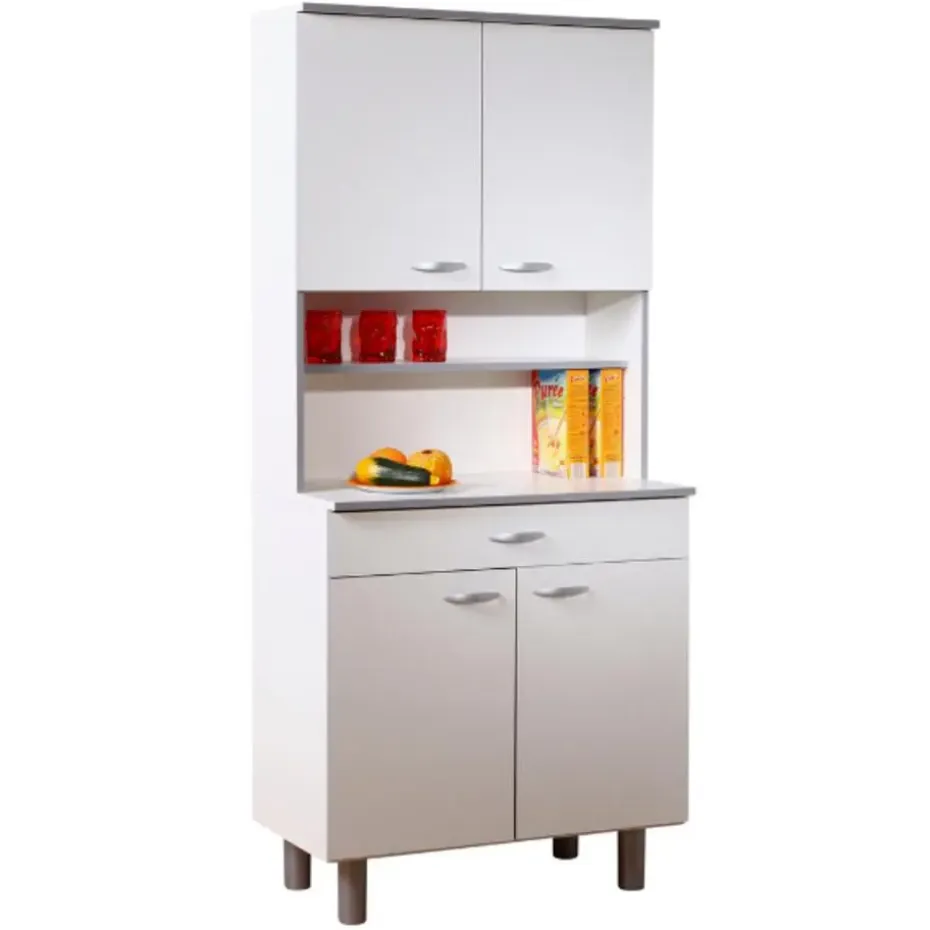 Buffetkast Easy 4 deuren & 1 lade - wit