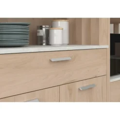 Buffetkast Galatee met 2 deuren & 1 lade - eikdecor/wit