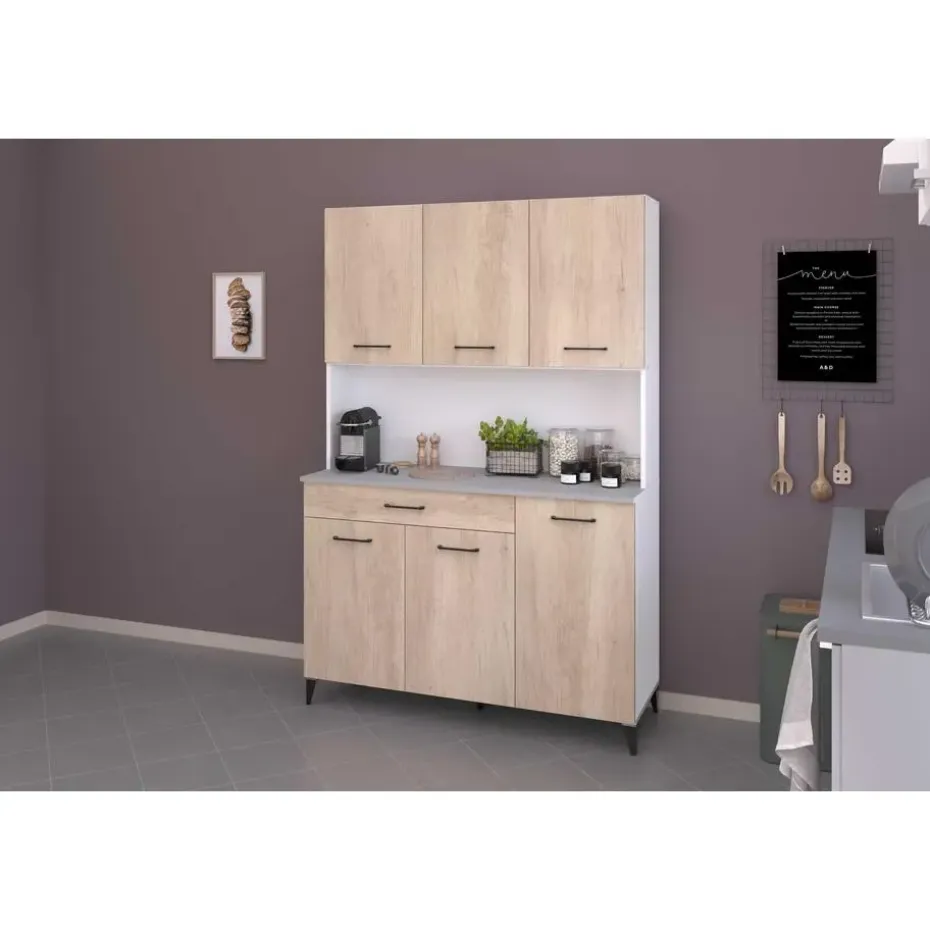 Buffetkast Maleficent met 6 deuren & 1 lade - eikdecor