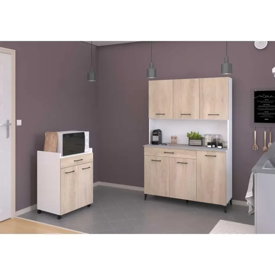 Buffetkast Maleficent met 6 deuren & 1 lade - eikdecor