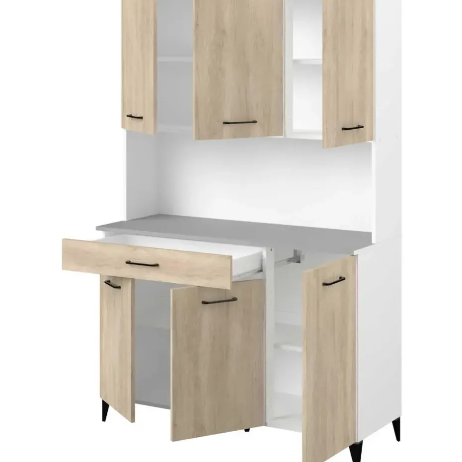 Buffetkast Maleficent met 6 deuren & 1 lade - eikdecor