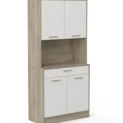 Buffetkast Romanie-Kronberg eik/mat wit