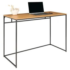 Bureau - eiken look met zwart frame