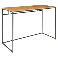 Bureau - eiken look met zwart frame